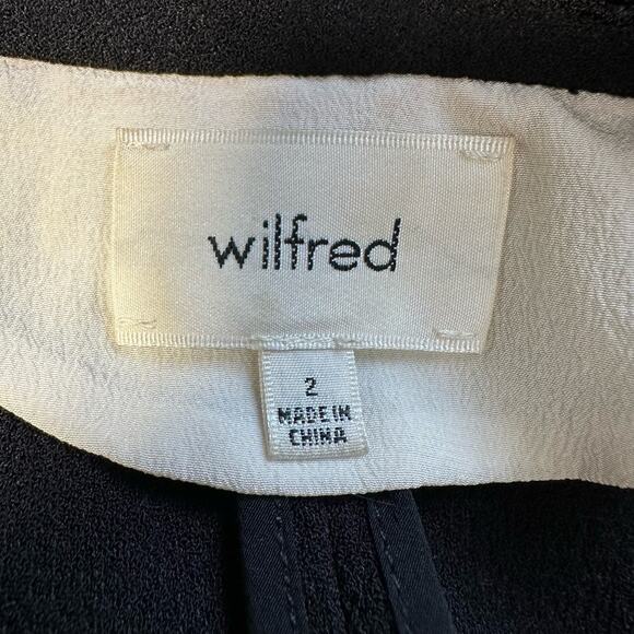 Aritzia Wilfred Chevalier Jacket Black 2 Open Front - Picture 9 of 13
